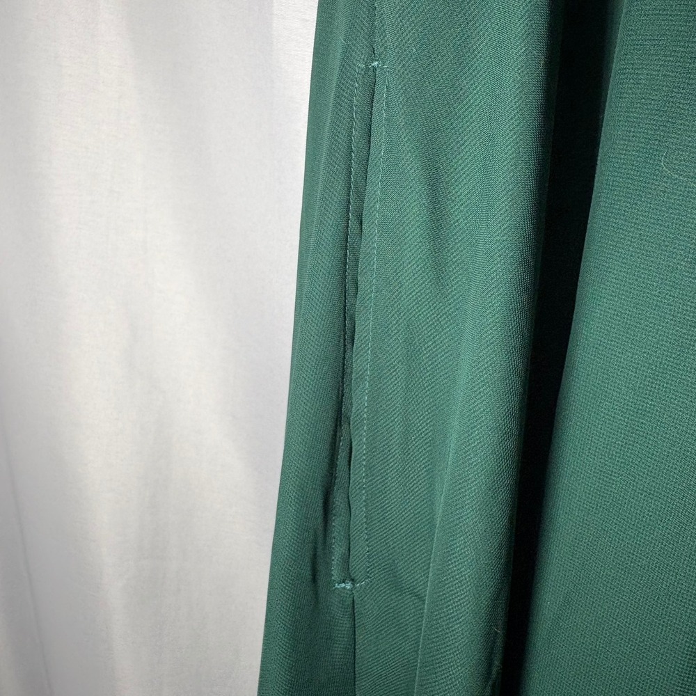 Birdy Grey Emerald Green Pleated V-Neck Maxi Dress with Pockets XXL - Picture 2 of 13